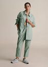 Mango - green Leather-effect elastic waist trousers Mango - green Leather-effect elastic waist trousers