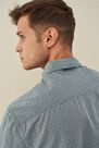 Salsa Jeans - Blue Slim fit shirt with microprint Salsa Jeans - Blue Slim fit shirt with microprint