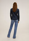 Mango - Navy Slim Fit Cotton Shirt Mango - Navy Slim Fit Cotton Shirt