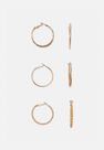 Missguided - Gold Look Thin Hoop Earrings 3 Pack Missguided - Gold Look Thin Hoop Earrings 3 Pack