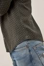Salsa Jeans - Gray Slim fit shirt with microprint Salsa Jeans - Gray Slim fit shirt with microprint