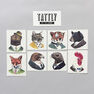 TATTLY - Tattly Animal Society Temporary Tattoo Set TATTLY - Tattly Animal Society Temporary Tattoo Set