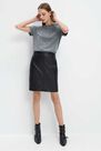 Mohito - T-Shirt With An Application - Grey Mohito - T-Shirt With An Application - Grey