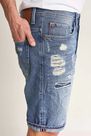 Salsa Jeans - Blue Brandon loose shorts in denim with rips Salsa Jeans - Blue Brandon loose shorts in denim with rips
