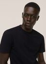 Mango - black Stretch cotton T-shirt, Men Mango - black Stretch cotton T-shirt, Men