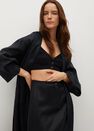 Mango - black 100% linen skirt Mango - black 100% linen skirt