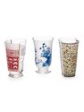 Seletti - Hybrid Clarice Set of 3 Glass Seletti - Hybrid Clarice Set of 3 Glass