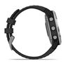 GARMIN - Garmin Fenix 6 Solar 47mm Silver with Black Band GARMIN - Garmin Fenix 6 Solar 47mm Silver with Black Band