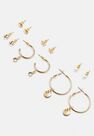 Missguided - Gold Gold Look Seashell Mix Earring Multipack Missguided - Gold Gold Look Seashell Mix Earring Multipack