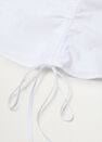 Mango - natural white Cotton blouse with ruched detail Mango - natural white Cotton blouse with ruched detail