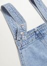 Mango - open blue Light denim pinafore dress, Women Mango - open blue Light denim pinafore dress, Women