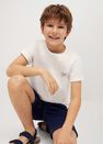 Mango - open blue Elastic waist denim Bermuda shorts, Kids Boy Mango - open blue Elastic waist denim Bermuda shorts, Kids Boy