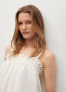 Mango - Light Beige Flowy Strap Top, Women Mango - Light Beige Flowy Strap Top, Women