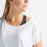 DOMYOS - M/L Women's Cardio Fitness T-Shirt 120 - /Printed, Dark Blue DOMYOS - M/L Women's Cardio Fitness T-Shirt 120 - /Printed, Dark Blue