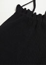 Mango - black Open back knitted top, Women Mango - black Open back knitted top, Women