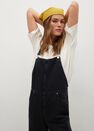 Mango - open grey Long denim dungarees Mango - open grey Long denim dungarees