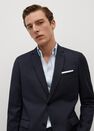 Mango - Pastel Blue Super Slim-Fit Tailored Stretch Cotton Shirt Mango - Pastel Blue Super Slim-Fit Tailored Stretch Cotton Shirt