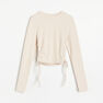 Reserved - Blouse with drawcords - Ivory Reserved - Blouse with drawcords - Ivory