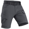 FORCLAZ - W30 L33 Men's trekking convertible travel trousers - TRAVEL 500 CONVERT, Carbon Grey FORCLAZ - W30 L33 Men's trekking convertible travel trousers - TRAVEL 500 CONVERT, Carbon Grey