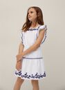 Mango - Natural White Embroidered Cotton Skirt, Kids Girl Mango - Natural White Embroidered Cotton Skirt, Kids Girl