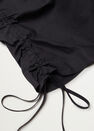 Mango - black Cotton blouse with ruched detail Mango - black Cotton blouse with ruched detail