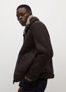Mango - dark brown Shearling-lined aviator jacket Mango - dark brown Shearling-lined aviator jacket
