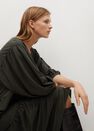Mango - dark green Fluted hem dress Mango - dark green Fluted hem dress