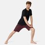 NYAMBA - Small Fitness Long Stretch Cotton Shorts, Bordeaux NYAMBA - Small Fitness Long Stretch Cotton Shorts, Bordeaux