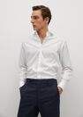 Mango - white Slim fit Tailored cotton shirt Mango - white Slim fit Tailored cotton shirt