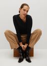 Mango - Black Asymmetric Knit Sweater Mango - Black Asymmetric Knit Sweater