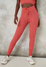 Missguided - Wine Pink Co Ord Cable Knit Leggings Missguided - Wine Pink Co Ord Cable Knit Leggings