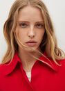 Mango - red Gilet with side opening, Women Mango - red Gilet with side opening, Women