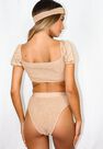 Missguided - Camel Camel Crinkle High Waisted Bikini Bottoms Missguided - Camel Camel Crinkle High Waisted Bikini Bottoms