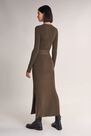 Salsa Jeans - Green Knitted dress with belt Salsa Jeans - Green Knitted dress with belt
