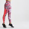 ADIDAS - Medium Women's Cardio Fitness Leggings - Pink Print, Default ADIDAS - Medium Women's Cardio Fitness Leggings - Pink Print, Default