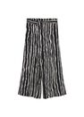 Mango - black Printed culotte trousers Mango - black Printed culotte trousers