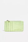 Urban Outfitters - Lime UO Faux Leather Cardholder Wallet, Women Urban Outfitters - Lime UO Faux Leather Cardholder Wallet, Women