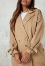 Missguided - Camel Oversized Trench Coat Missguided - Camel Oversized Trench Coat