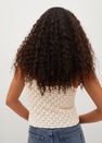Mango - light beige Knitted cropped top, Women Mango - light beige Knitted cropped top, Women