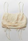 Urban Outfitters - Creme UO Deja Ruched Cami Top Urban Outfitters - Creme UO Deja Ruched Cami Top