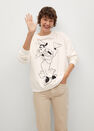 Mango - white Disney cotton sweatshirt Mango - white Disney cotton sweatshirt