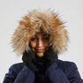 QUECHUA - L Women's Hiking Warm Waterproof Parka Sh500 U-Warm - Asphalt Blue QUECHUA - L Women's Hiking Warm Waterproof Parka Sh500 U-Warm - Asphalt Blue