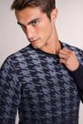 Salsa Jeans - Blue Thick jacquard sweater Salsa Jeans - Blue Thick jacquard sweater