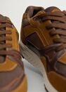 Mango - Brown Leather Mixed Sneakers Mango - Brown Leather Mixed Sneakers
