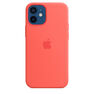APPLE - Apple Silicone Case Pink Citrus with MagSafe for iPhone 12 Mini APPLE - Apple Silicone Case Pink Citrus with MagSafe for iPhone 12 Mini