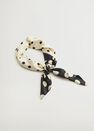 Mango - Natural White Polka-Dot Print Scarf Mango - Natural White Polka-Dot Print Scarf