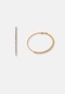Missguided - Gold Gold Look Diamante Hoop Earrings Missguided - Gold Gold Look Diamante Hoop Earrings