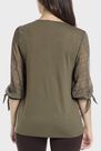 Punt Roma - Khaki printed t-shirt Punt Roma - Khaki printed t-shirt