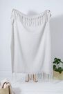 Urban Outfitters - Grey Cosy Light Grey Throw Blanket Urban Outfitters - Grey Cosy Light Grey Throw Blanket