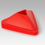 KIPSTA - 10-Pack Essential Football Training Flat Markers - Fluo Blood Orange KIPSTA - 10-Pack Essential Football Training Flat Markers - Fluo Blood Orange